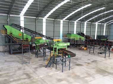 中意機械裝修垃圾處理生產(chǎn)線安裝紀(jì)實